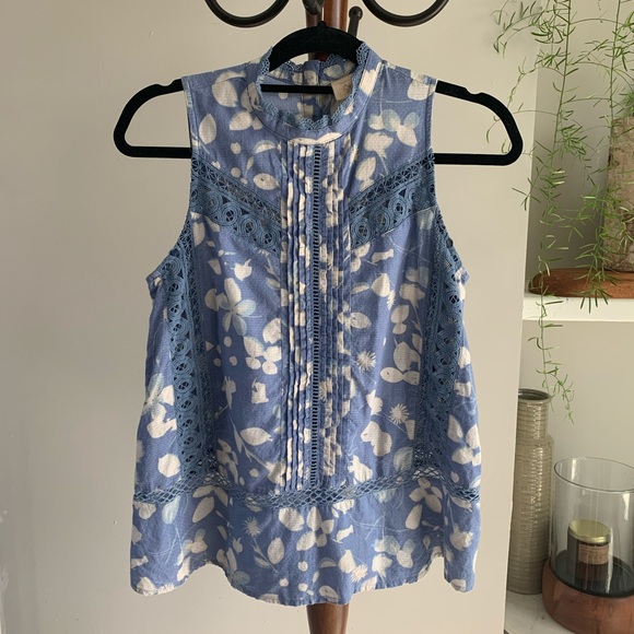 Anthropologie sleeveless blouse size 2 - Picture 1 of 8
